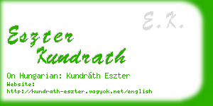 eszter kundrath business card